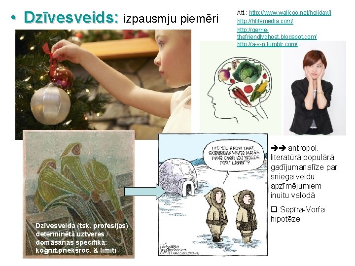  • Dzīvesveids: izpausmju piemēri Att. : http: //www. wallcoo. net/holiday/l http: //hlifemedia. com/