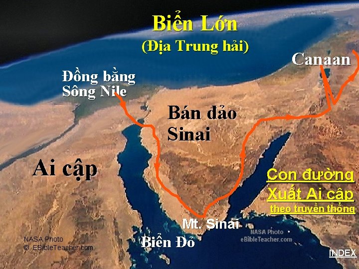 Biển Lớn (Địa Trung hải) Đồng bằng Sông Nile Route of the Exodus Canaan