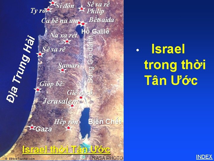 Si đôn Sê sa rê Samari Gióp bê • Israel trong thời Tân Ước