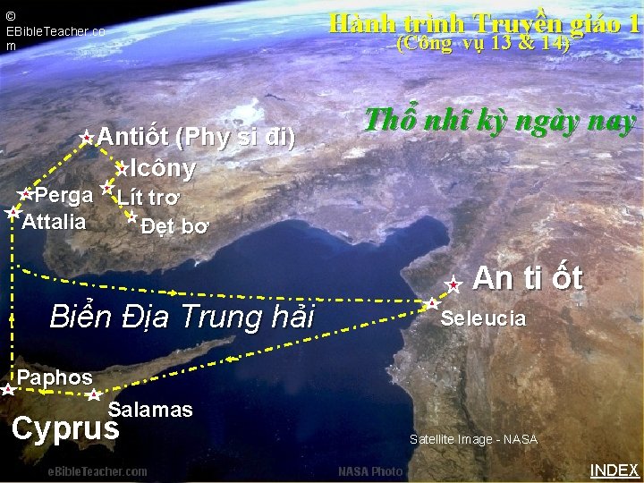 Hành trình Truyền giáo 1 © EBible. Teacher. co m Perga Attalia (Công vụ
