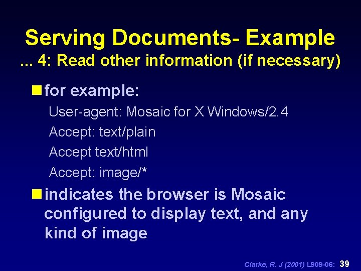 Serving Documents- Example. . . 4: Read other information (if necessary) n for example: