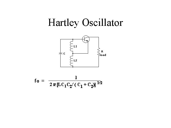 Hartley Oscillator 