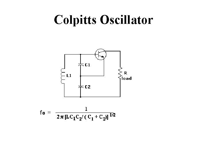 Colpitts Oscillator 