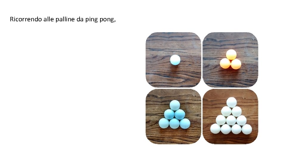 Ricorrendo alle palline da ping pong, 