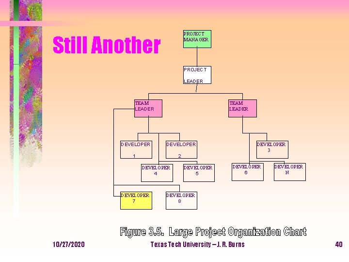 PROJECT MANAGER Still Another PROJECT LEADER TEAM LEADER DEVELOPER 1 2 DEVELOPER 4 DEVELOPER