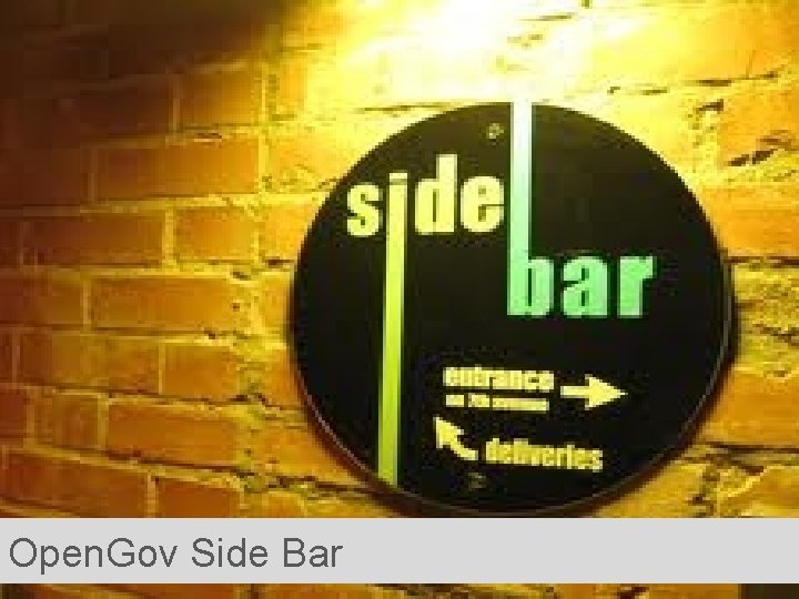 Open. Gov Side Bar 