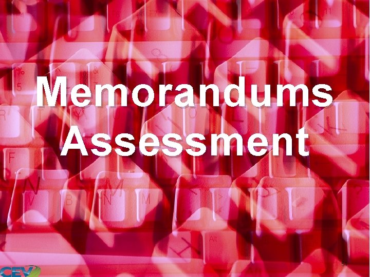 Memorandums Assessment 51 