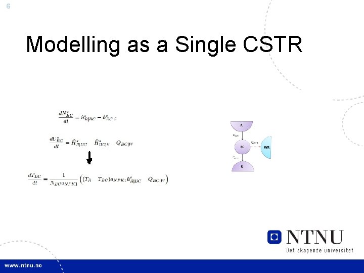 6 Modelling as a Single CSTR 