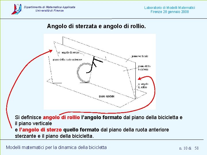 Dipartimento di Matematica Applicata Università di Firenze Laboratorio di Modelli Matematici Firenze 28 gennaio