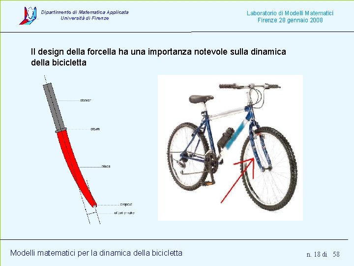 Dipartimento di Matematica Applicata Università di Firenze Laboratorio di Modelli Matematici Firenze 28 gennaio