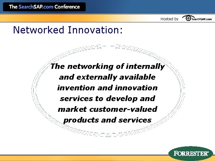 Hosted by Networked Innovation: The networking of internally and externally available invention and innovation