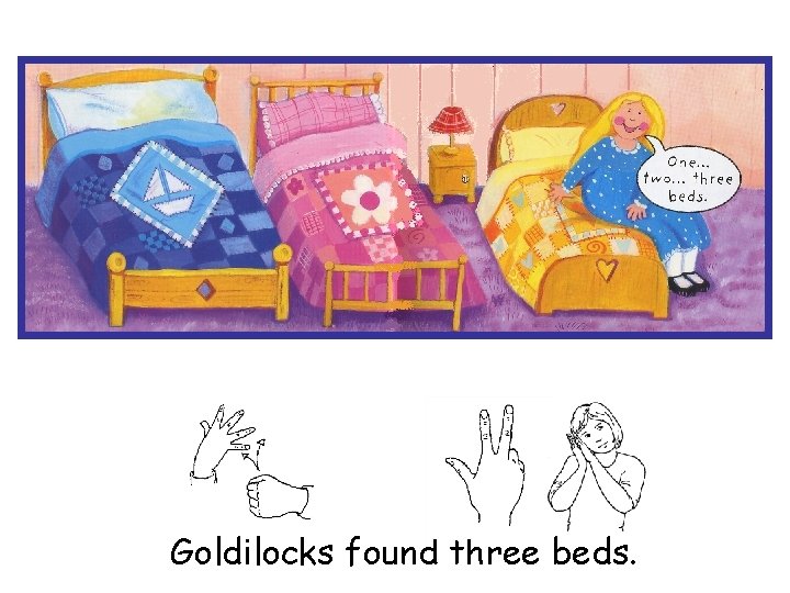 Goldilocks found three beds. 