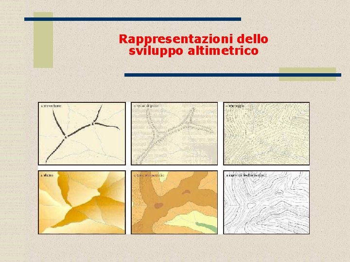 Rappresentazioni dello sviluppo altimetrico 