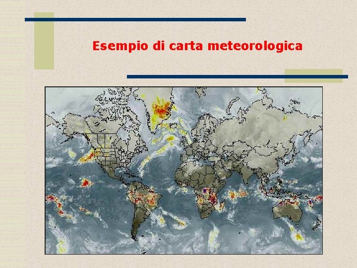 Esempio di carta meteorologica 