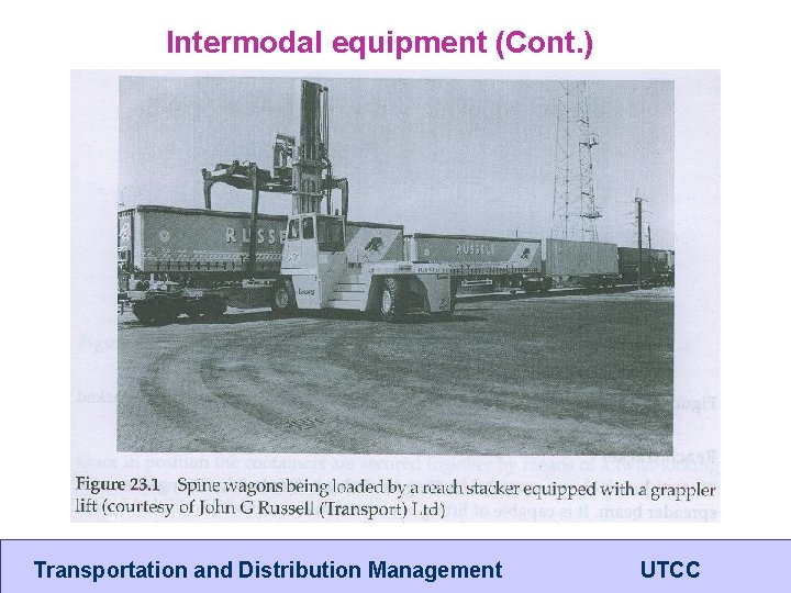Intermodal equipment (Cont. ) Transportation and Distribution Management UTCC 
