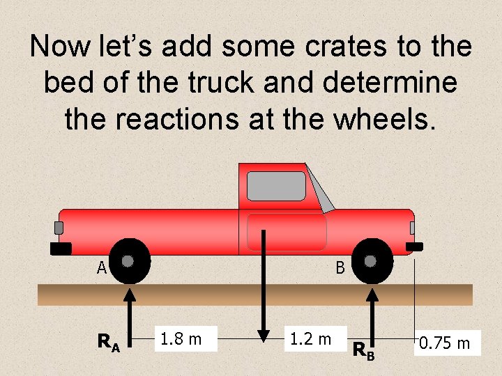 Now let’s add some crates to the bed of the truck and determine the