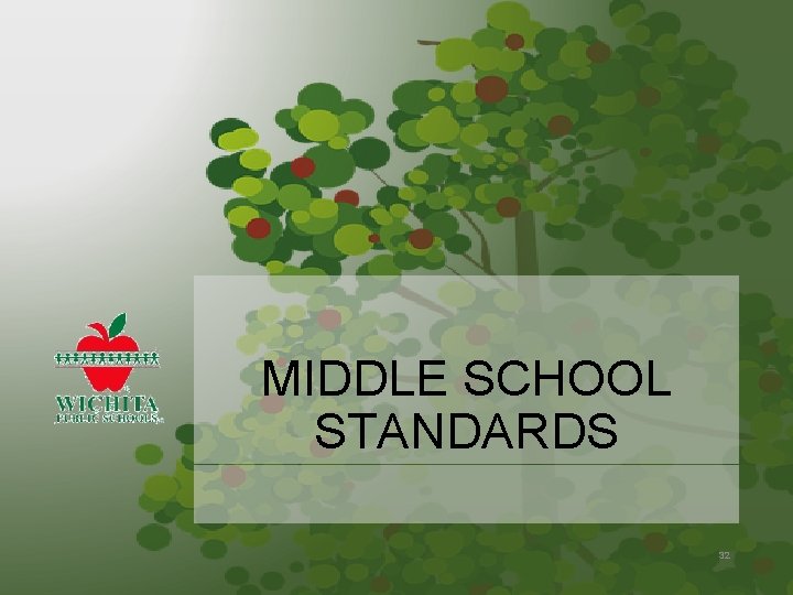 MIDDLE SCHOOL STANDARDS 32 