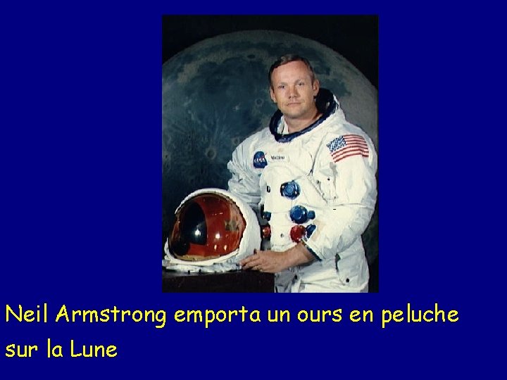 Neil Armstrong emporta un ours en peluche sur la Lune 