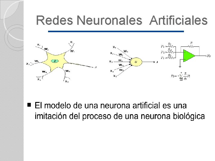 Redes Neuronales Artificiales 