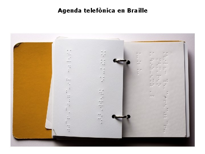 Agenda telefònica en Braille 