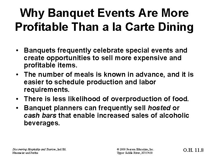 Why Banquet Events Are More Profitable Than a la Carte Dining • Banquets frequently