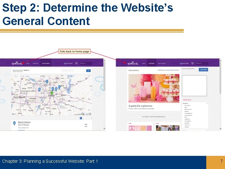 Step 2: Determine the Website’s General Content Chapter 3: Planning a Successful Website: Part