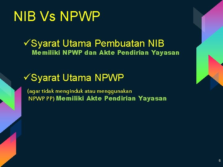 NIB Vs NPWP üSyarat Utama Pembuatan NIB Memiliki NPWP dan Akte Pendirian Yayasan üSyarat