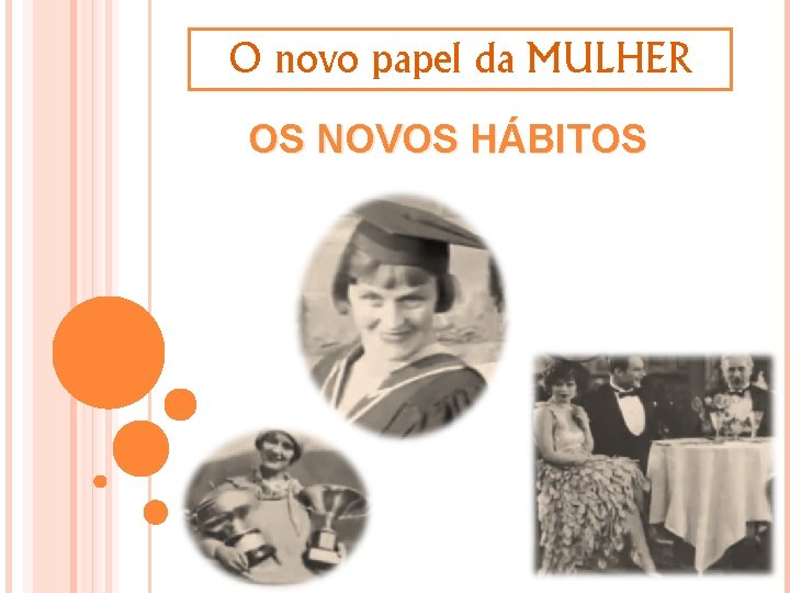 O novo papel da MULHER OS NOVOS HÁBITOS 