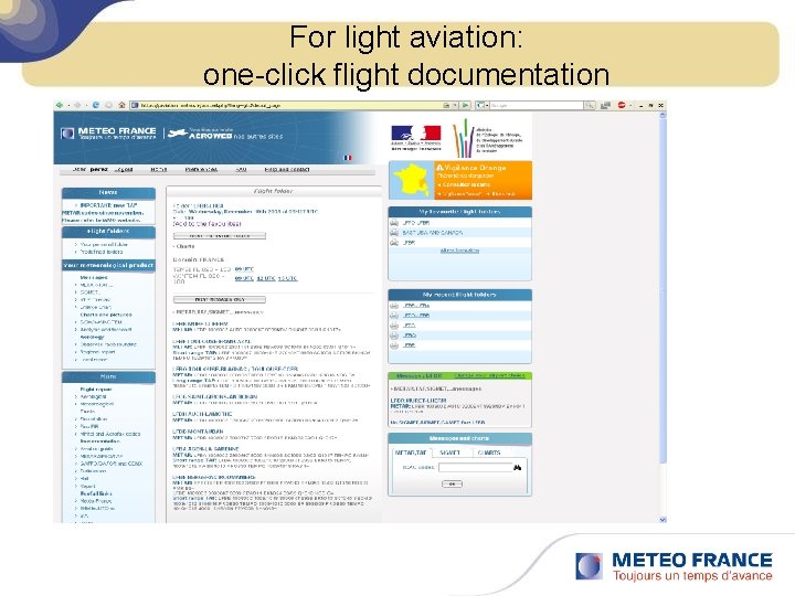 For light aviation: one-click flight documentation 