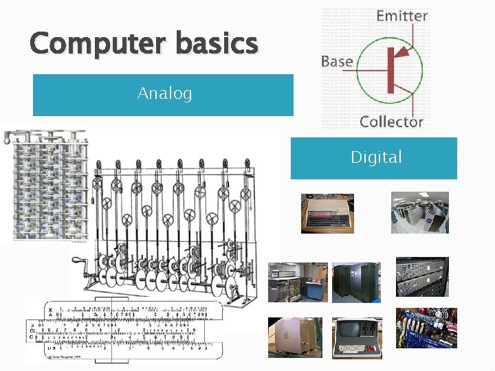Computer basics Analog Digital Computer basics Analog Digital