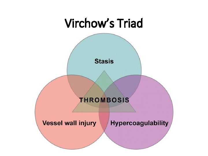 Virchow’s Triad 