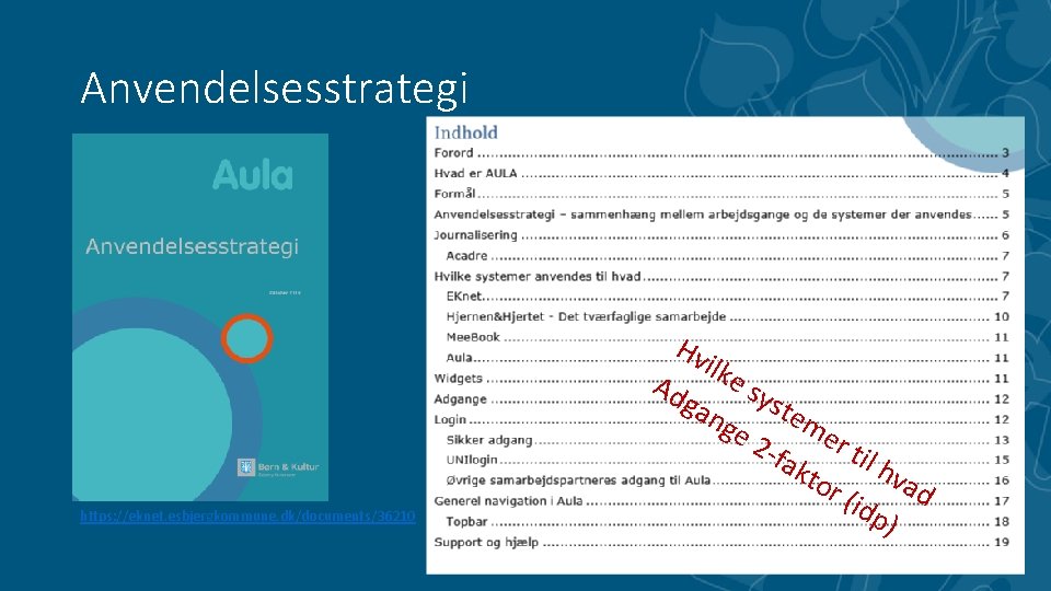 Anvendelsesstrategi Hv https: //eknet. esbjergkommune. dk/documents/36210 ilke Ad sy gan ste me ge 2
