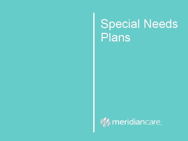 Special Needs Plans 