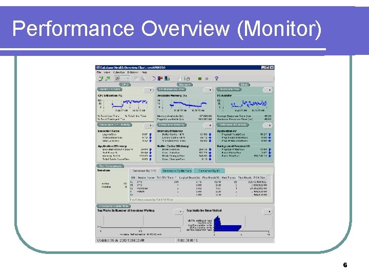 Performance Overview (Monitor) 6 