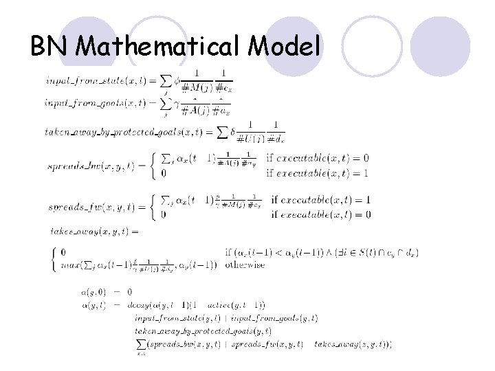 BN Mathematical Model 