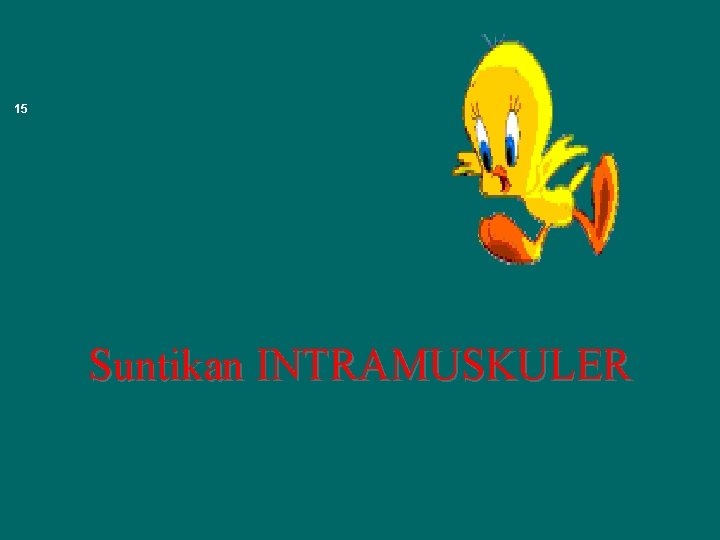 15 Suntikan INTRAMUSKULER 