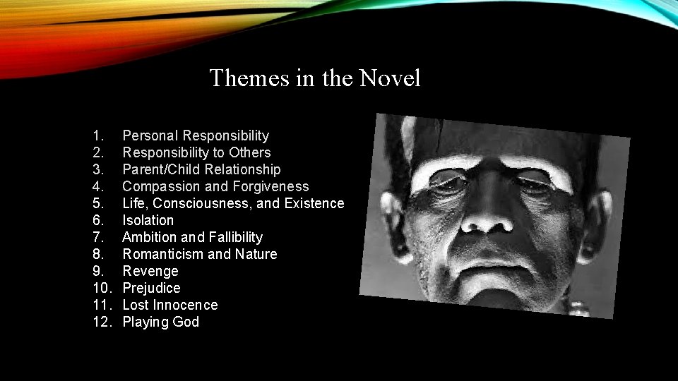 Themes in the Novel 1. 2. 3. 4. 5. 6. 7. 8. 9. 10.
