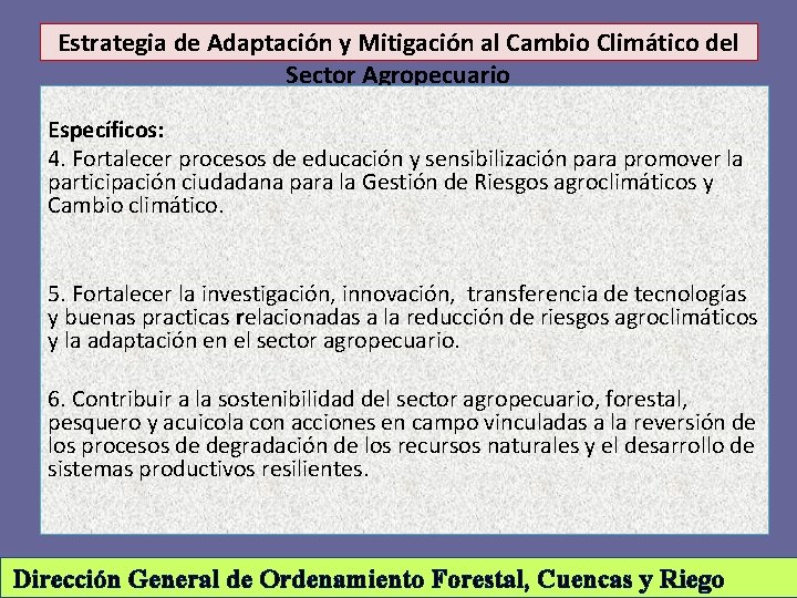 Estrategia Ambiental de Adaptacin y Mitigacin al Cambio