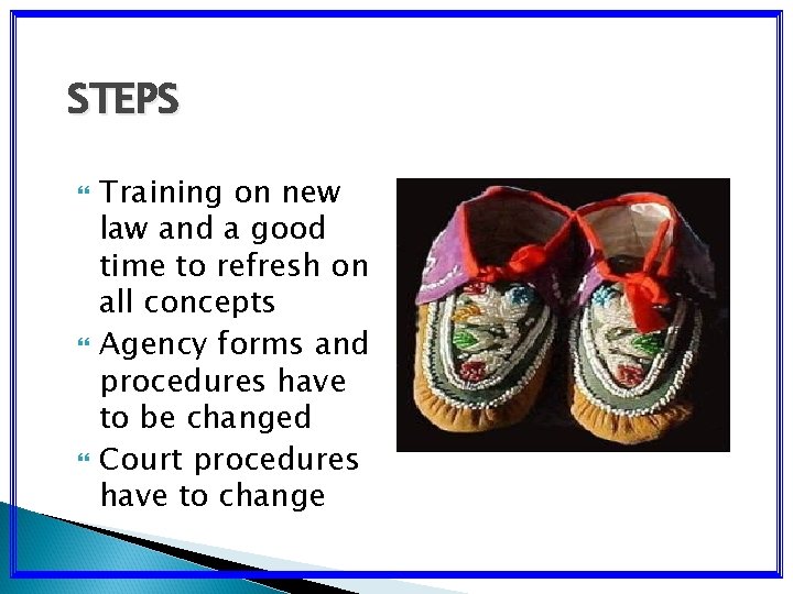 STEPS Training on new law and a good time to refresh on all concepts