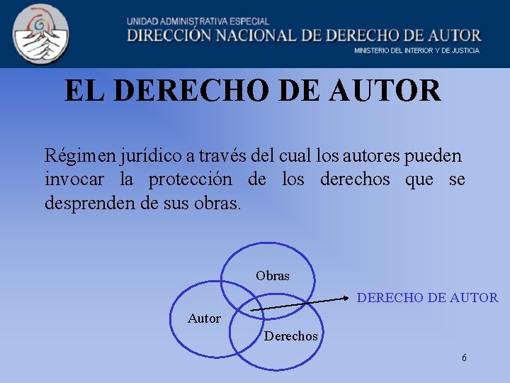 EL DERECHO DE AUTOR Régimen jurídico a través del cual los autores pueden invocar