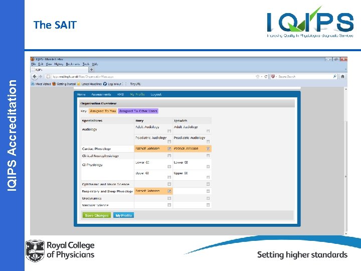IQIPS Accreditation The SAIT 