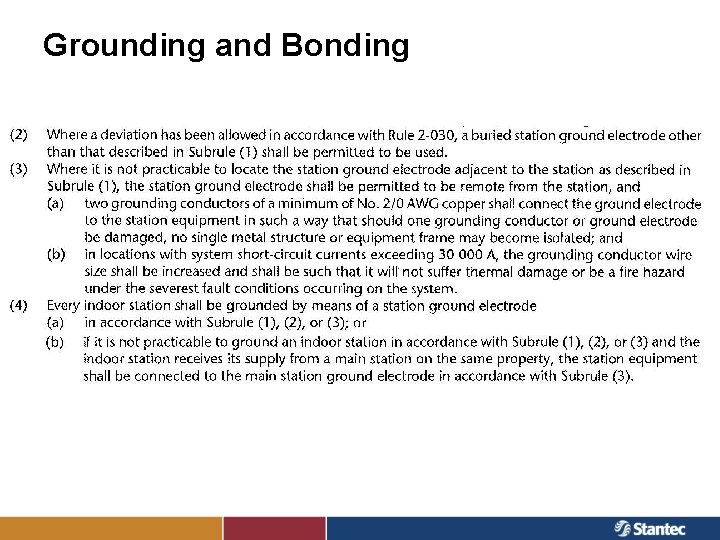 Grounding and Bonding 