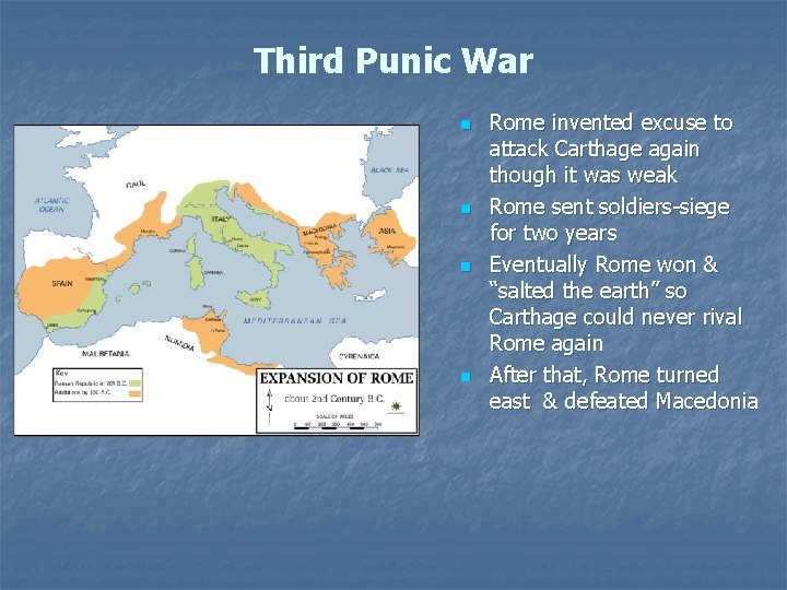Third Punic War n n Rome invented excuse to attack Carthage again though it