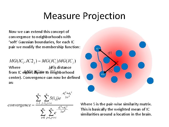 Measure Projection Now we can extend this concept of convergence to neighborhoods with ‘soft’