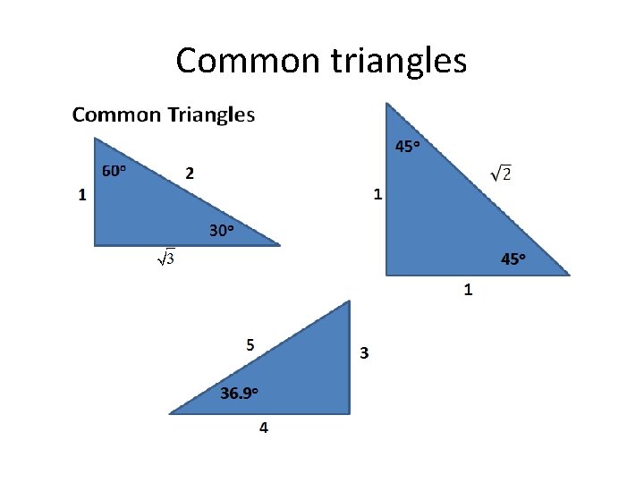 Common triangles 