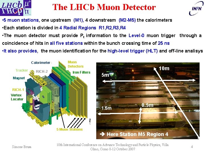 The LHCb Muon Detector • 5 muon stations, one upstream (M 1), 4 downstream