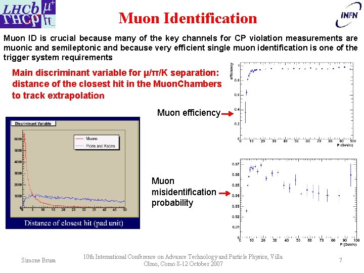 Muon Identification Muon ID is crucial because many of the key channels for CP