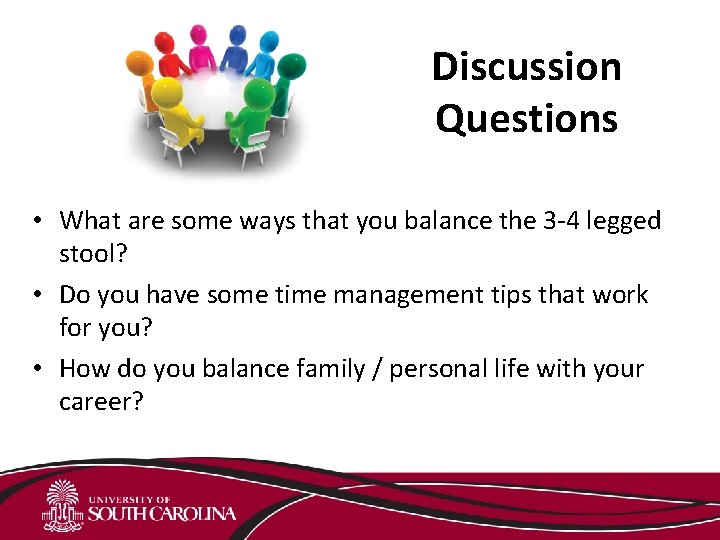 Discussion Questions • What are some ways that you balance the 3 -4 legged