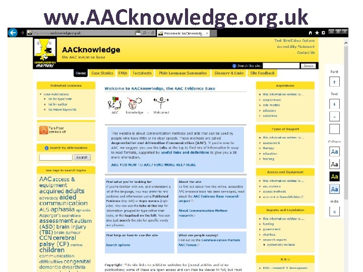 ww. AACknowledge. org. uk 