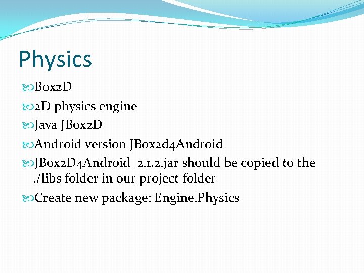 Physics Box 2 D 2 D physics engine Java JBox 2 D Android version